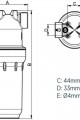 AQUA Gibo 10 inch Housing Büyük akış şeffaf su filtresi 