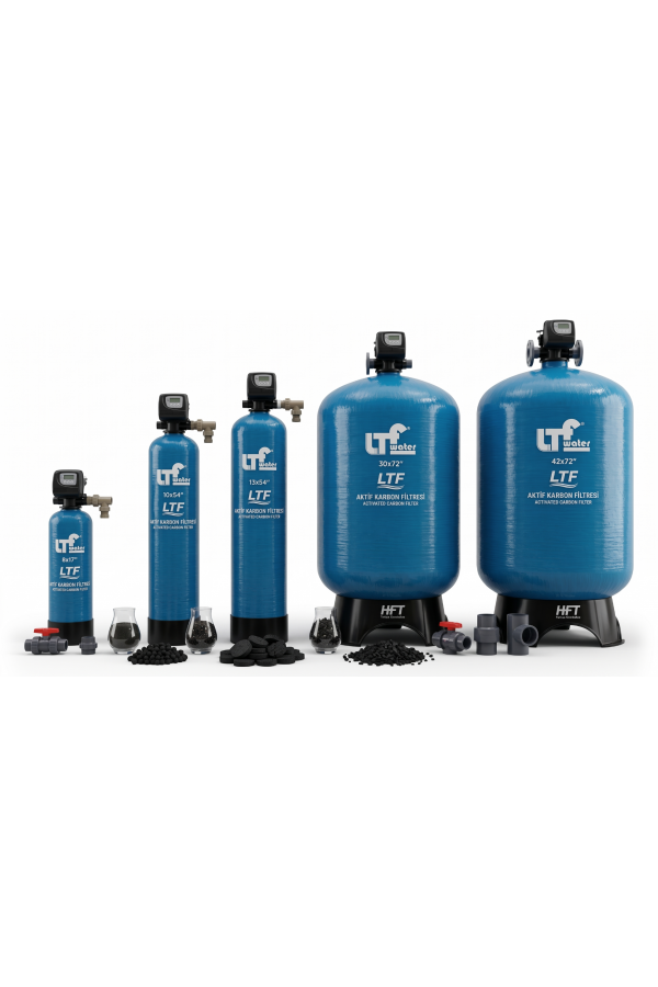 ltf water otomatik aktif karbon filtre sistemleri frp tankli klor koku giderici filtre