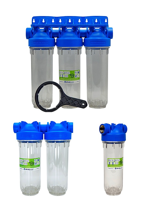 Atlas 10'' DP Seri Tekli, Dublex, Üçlü Daire Girişi Filtre Kabı