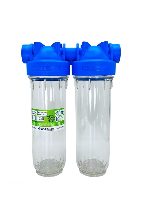 Atlas 10'' Tekli Daire Girişi Filtre Kabı