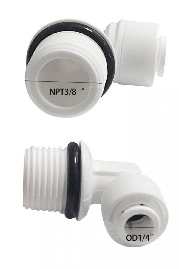 1/4-3/8-1/2 Dişli  1/4 ve 3/8 Bağlantı Dirsek