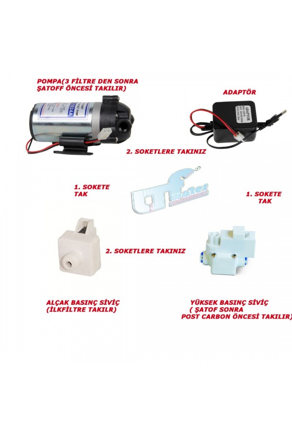Su Arıtma Pompa (Motor) Adaptör Takımı Su Arıtma Pompa (Motor) Adaptör Takımı