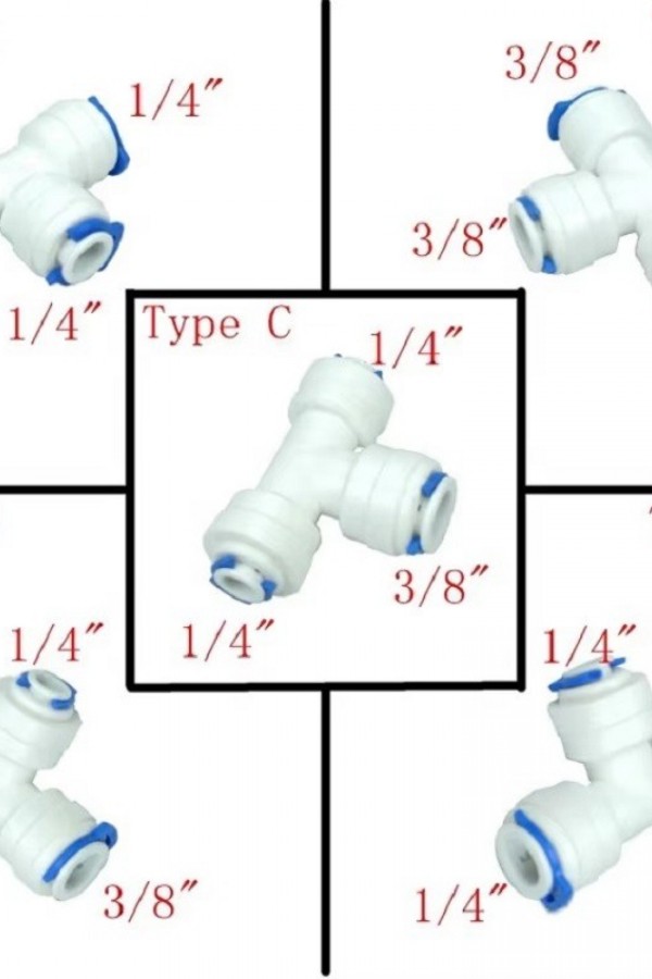 1/4” veya 3/4” Quick Connect T Bağlantı Parçası
