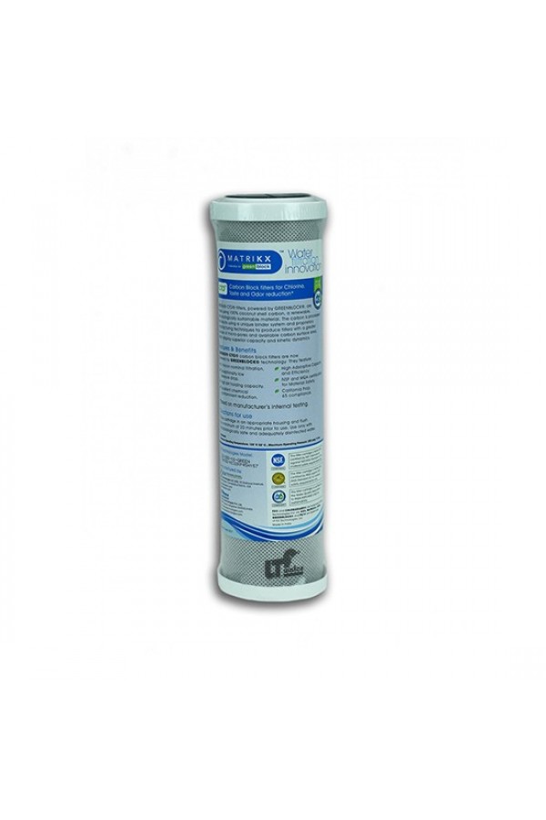 KX TECHNOLOGIES - 32-250-10-MATRIKX - 10 "X 2.5" MATRIKX CTO - 5 MIKRON - KLOR / KLORAMIN TADI VE KOKU FILTRESI KX TECHNOLOGIES - 32-250-10-MATRIKX - 10 "X 2.5" MATRIKX CTO - 5 MIKRON - KLOR / KLORAMIN TADI VE KOKU FILTRESI