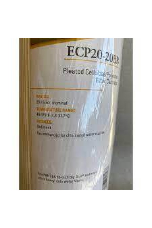 20'' Pentek ECP20-20BB / 255495-43 Pileli Selüloz Polyester Kartuş 20'' Pentek ECP20-20BB / 255495-43 Pileli Selüloz Polyester Kartuş