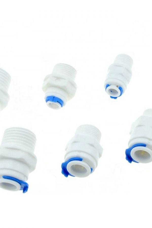 1/2” – 3/4” Dış Dişli (Erkek) Quinck 1/4” – 3/8” Hortum Bağlantı Nipel