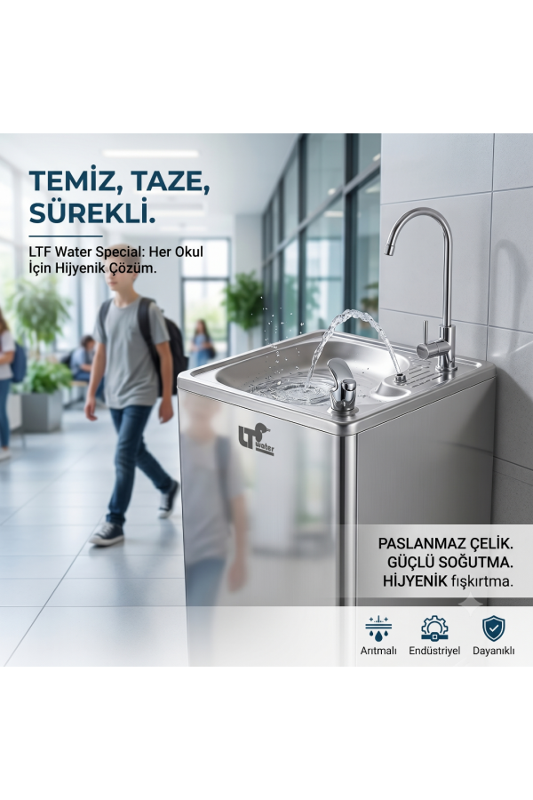 Special Teknogrand Fışkırtmalı Basmalı Soğuk Su Sebili