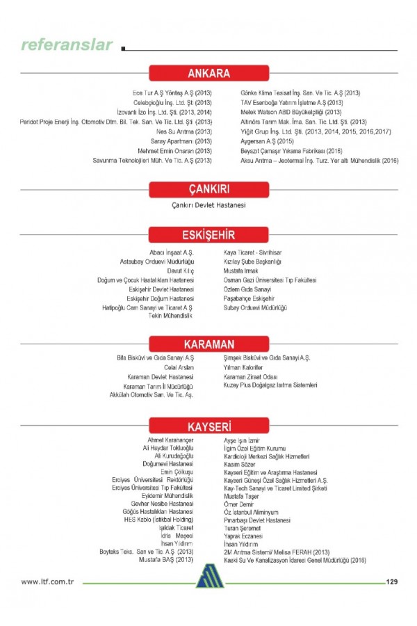 Referanslarımız Referanslarımız