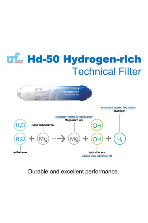 HD-50 Hidrojen Zenginleştirici Anti-oksidan Alkali Filtre