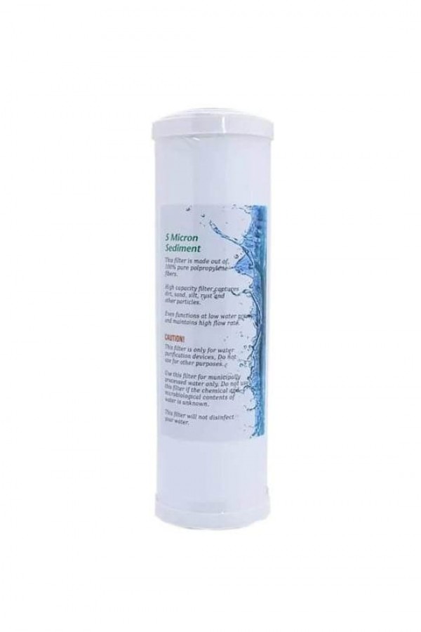 10'' Kapaklı 5 ve 1 Mikron Sediment filtre  