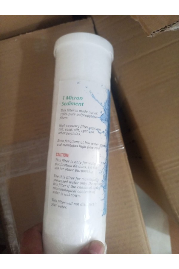 10'' Kapaklı 5 ve 1 Mikron Sediment filtre 10'' Kapaklı 5 ve 1 Mikron Sediment filtre