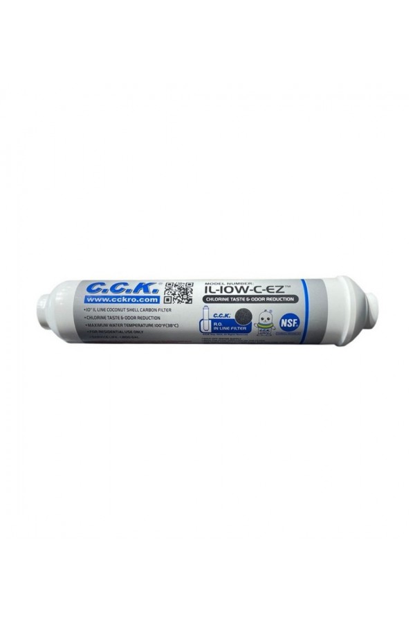 CCK IL-10W-C-EZ 10” İnline Quick Post Karbon Filtre CCK IL-10W-C-EZ 10” İnline Quick Post Karbon Filtre