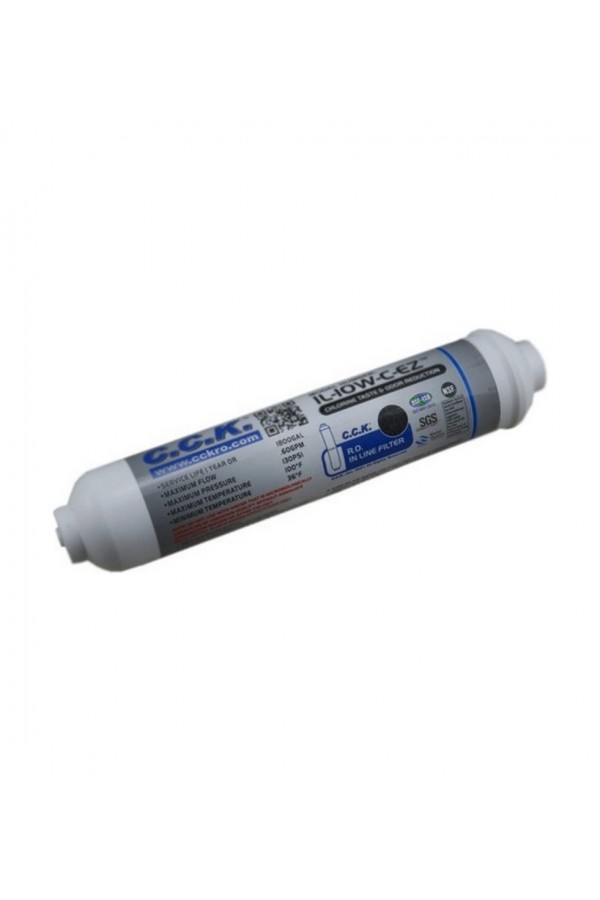 CCK IL-10W-C-EZ 10” İnline Quick Post Karbon Filtre CCK IL-10W-C-EZ 10” İnline Quick Post Karbon Filtre