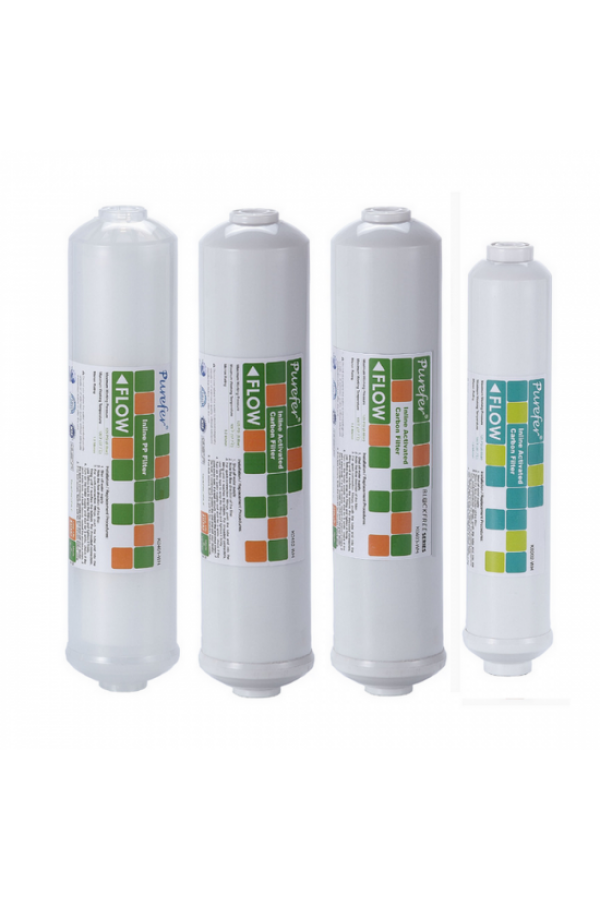 Purefer 4'lü Inline Filtre Seti