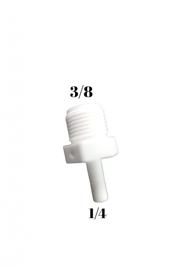 Düz 3/8 Erkek dış Diş Çubuklu 1/4 Hortum Bağlantı Rekor